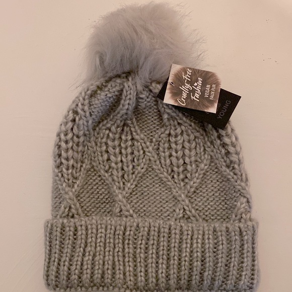 2/$20 David & Young Women’s Knit Beanie With Pom Pom - Picture 2 of 2